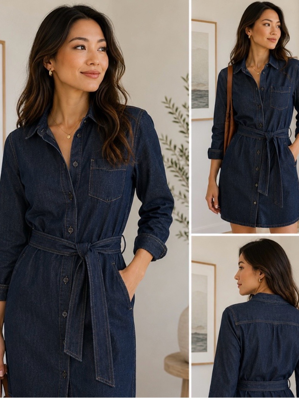 Polo by Ralph Lauren Dark Blue Denim Shirt Dress